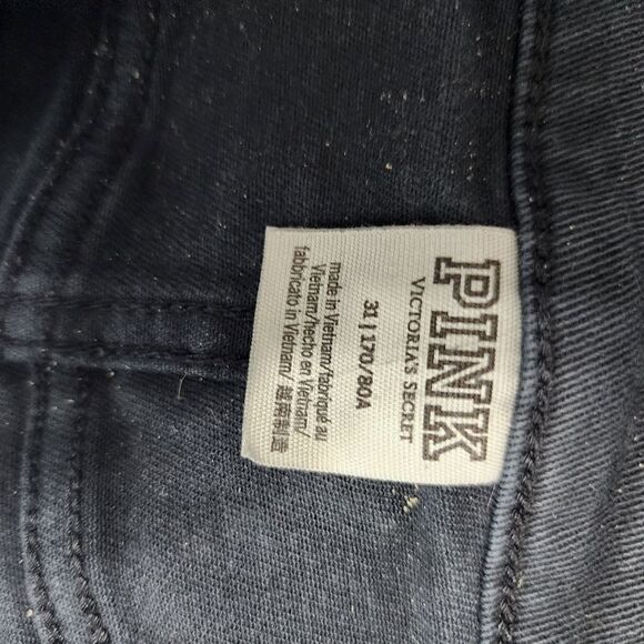 Victoria's Secret PINK black shorts jeans cut off 31 summer - Picture 3 of 3